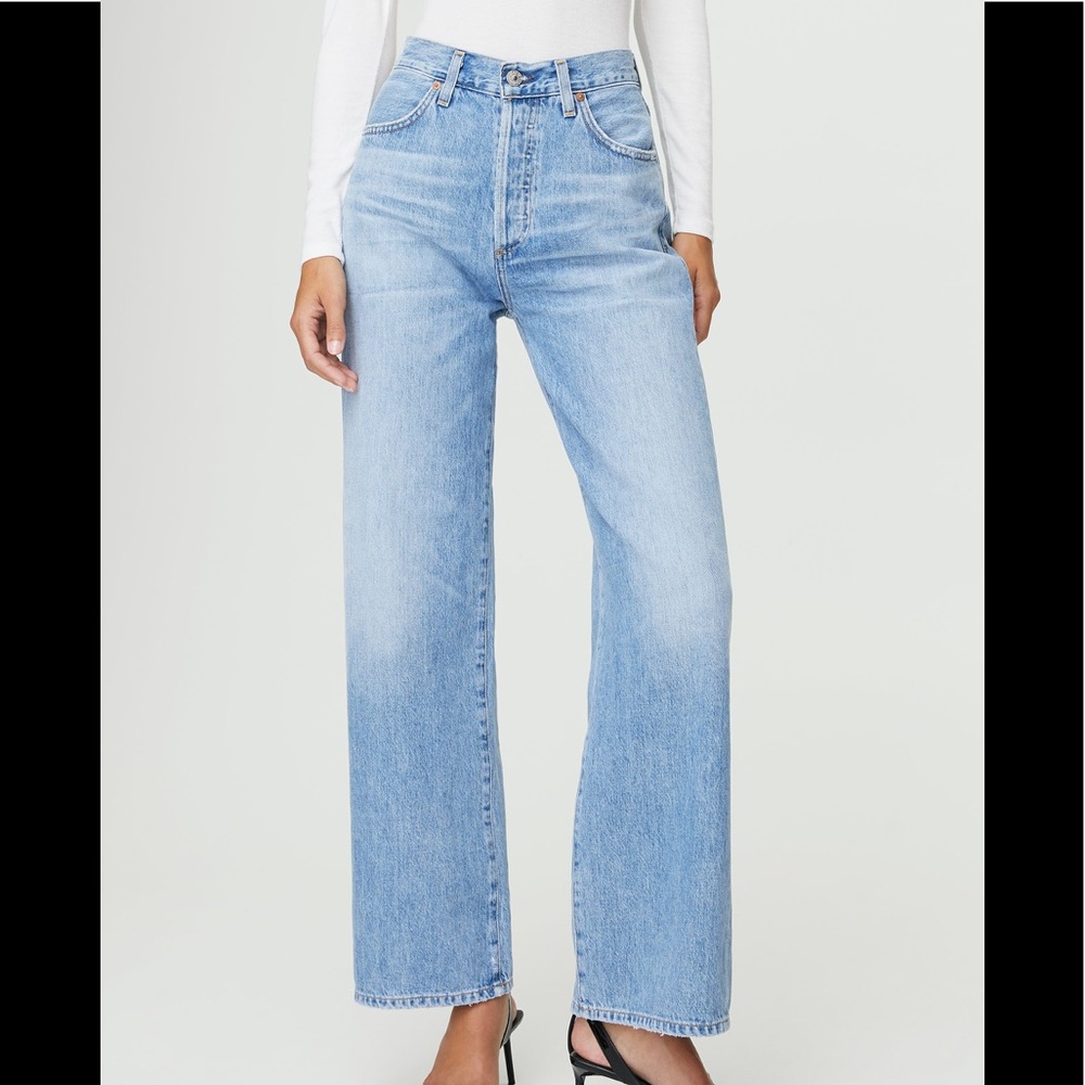 Citizens of humanity high waist wide leg Jean
